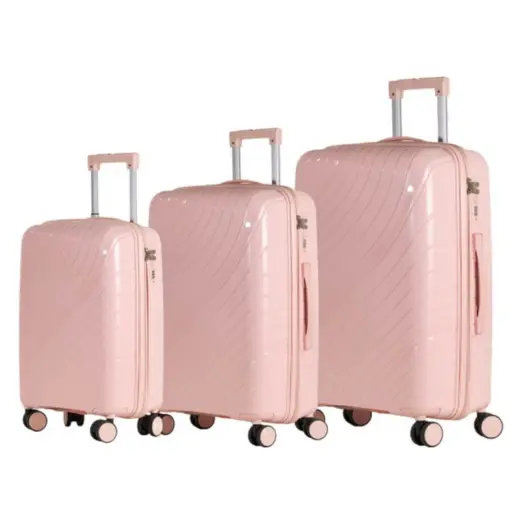 Pink Jetsetter Luggage Bag Set